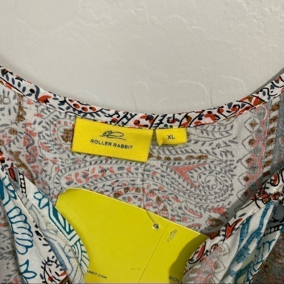 Roller Rabbit August Border Azita Dress in Cloud, New with Tags - Picture 4 of 6